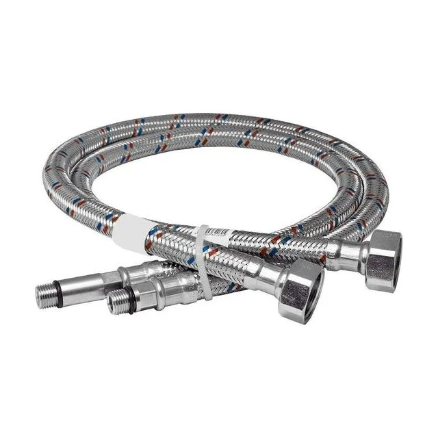 Подводка для смесителя KRAFTECO M10 × 1/2″, 150 см, пара
