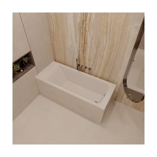 Ванна из искусственного камня Veconi SOLITA 170×80 см, белая глянцевая