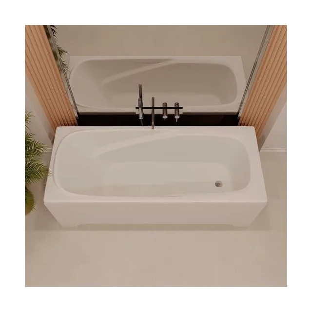 Ванна из искусственного камня Veconi FRESCA 170×75 см, белая глянцевая