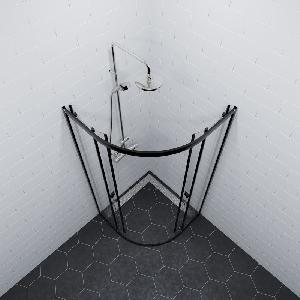 Душевой уголок "Альфа-Блэк", с поддоном 1000x1000x2020 Душевой уголок "Альфа-Блэк", с поддоном 1000x1000x2020