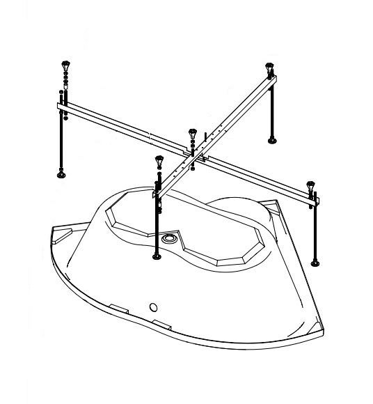 Каркас усиленный для  ванн Triton универс. 5 опор