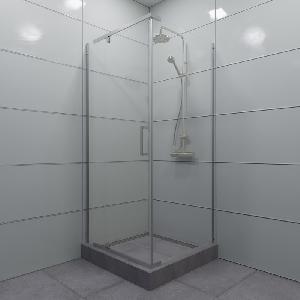 Душевой уголок "Терра-Хром", без поддона 900x900x1900 Душевой уголок "Терра-Хром", без поддона 900x900x1900