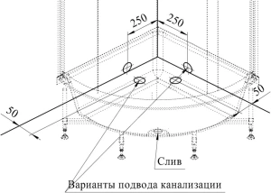 Душевой поддон Radomir Соул 1 100*100*45 Душевой поддон Radomir Соул 1 100*100*45