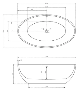 Акриловая ванна ABBER AB9249 175х100 Акриловая ванна ABBER AB9249 175х100