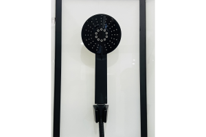 Душевая кабина FATO RB 90HK-T-BL (прозрачное) 90х90х215 черный профиль  Душевая кабина FATO RB 90HK-T-BL (прозрачное) 90х90х215 черный профиль