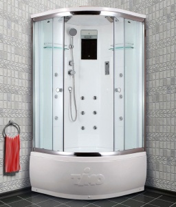 Душевая кабина Timo Lux T-7700 100х100х220 задняя стенка акриловая  Душевая кабина Timo Lux T-7700 100х100х220 задняя стенка акриловая