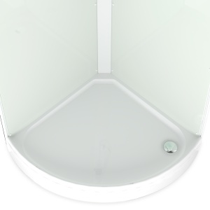 Душевая кабина Domani-Spa Simple 99 V1.2  низкий поддон  90х90 см задняя стекла светлая ,передняя матовая  Душевая кабина Domani-Spa Simple 99 V1.2  низкий поддон  90х90 см задняя стекла светлая ,передняя матовая