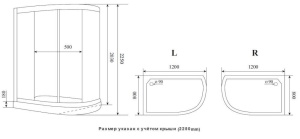 Душевая кабина Timo Premium Ilma 902 R Black 120х80х203 без крыши Душевая кабина Timo Premium Ilma 902 R Black 120х80х203 без крыши
