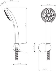 Комплект аксессуаров  Lemark  LM0801C для душа