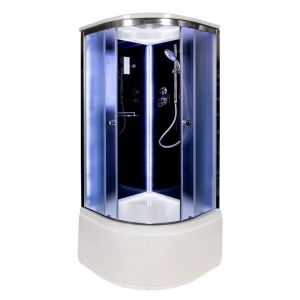 Душевая кабина AvaCan B10S Black 100х100х220 с контурной подсветкой Душевая кабина AvaCan B10S Black 100х100х220 с контурной подсветкой