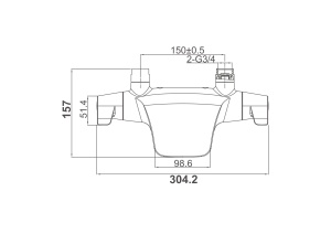 Термостат для ванны с душем DK Bayern.Potsdam DA2143201 хром