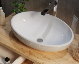 Тумба с раковиной 1Marka Grunge Loft 70П 1в.я дуб вотан (с отверстиями) (раковина Ringo 53*34 Cut)