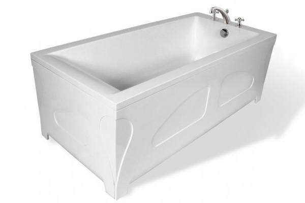 Ванна из искусственного камня Эстет Дельта 170х80 с возможностью изменения размера (комплект с ножками и сливом