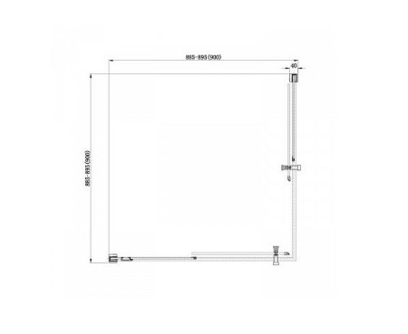 Душевой уголок Aquanet Delta Cube NPE1142 90*90*200 без поддона