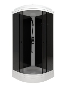 Душевая кабина Triton Грэй-Блэк 90*90 А низкий поддон тонированное стекло  Душевая кабина Triton Грэй-Блэк 90*90 А низкий поддон тонированное стекло