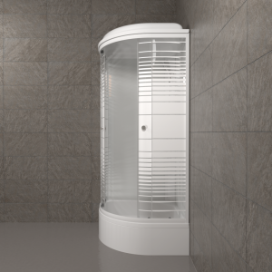 Душевая Кабина Тритон  Полосы 90*90 В ДН4 средний поддон Душевая Кабина Тритон  Полосы 90*90 В ДН4 средний поддон