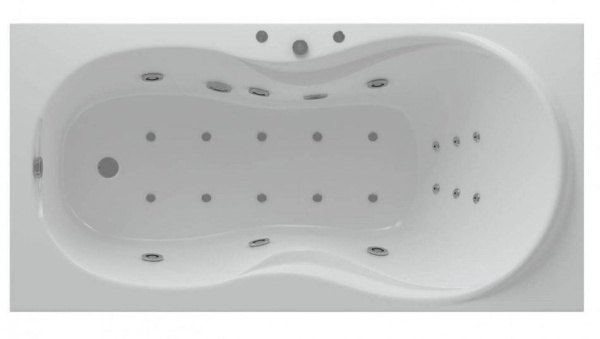Акриловая ванна Aquatek Мартиника 180х80 полный комплект с экраном 