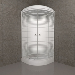 Душевая Кабина Тритон  Полосы 90*90 А ДН4 низкий поддон  Душевая Кабина Тритон  Полосы 90*90 А ДН4 низкий поддон