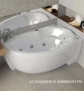 Акриловая ванна Aquatek Бетта 150х95 R полный комплект с экраном