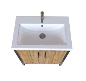 Тумба с раковиной 1Marka Grunge Loft 70Н 2д. дуб вотан