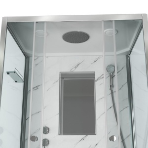 Душевая кабина Niagara Luxe NG-7772QW 120х90х210 стенки серебро Душевая кабина Niagara Luxe NG-7772QW 120х90х210 стенки серебро