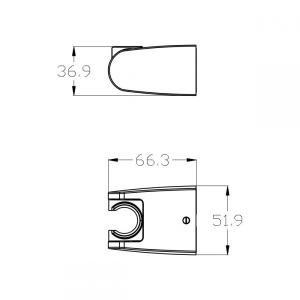 Крепление настенное Lemark LM8083BL поворотное для лейки