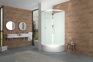 Душевая кабина Domani-Spa Simple 99 Eco mid V1.2 (90х90 см) без крыши  Душевая кабина Domani-Spa Simple 99 Eco mid V1.2 (90х90 см) без крыши