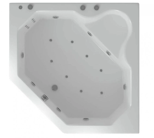 Акриловая ванна Aquatek Лира 148х148 полный комплект