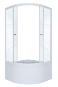 Душевое ограждение Triton Стандарт  полосы 90*90*192 Б с высоким  поддоном Душевое ограждение Triton Стандарт  полосы 90*90*192 Б с высоким  поддоном