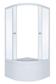 Душевое ограждение Triton Стандарт  полосы 90*90*192 Б с высоким  поддоном Душевое ограждение Triton Стандарт  полосы 90*90*192 Б с высоким  поддоном