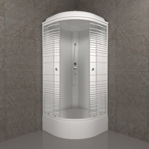 Душевая Кабина Тритон  Полосы 90*90 В ДН4 средний поддон Душевая Кабина Тритон  Полосы 90*90 В ДН4 средний поддон