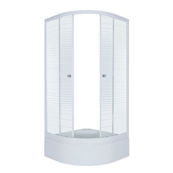 Душевое ограждение Triton Стандарт полосы B со средним поддоном 100*100*205  Душевое ограждение Triton Стандарт полосы B со средним поддоном 100*100*205