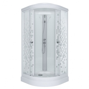 Душевая Кабина Тритон Мозаика 100*100 А ДН4 низкий поддон Душевая Кабина Тритон Мозаика 100*100 А ДН4 низкий поддон