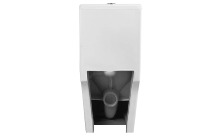 Унитаз напольный Grossman Classic GR-4487SQ (690х360х790) безободковый,белый,моноблок с тонкой крышкой,микролифт,смыв торнадо,безободковый