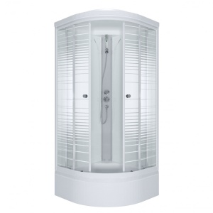 Душевая Кабина Тритон  Полосы 100*100 В ДН4 средний поддон  Душевая Кабина Тритон  Полосы 100*100 В ДН4 средний поддон