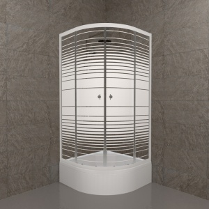 Душевой уголок Тритон "Полосы", средний поддон 900x900x2050 Душевой уголок Тритон "Полосы", средний поддон 900x900x2050