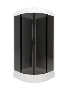 Душевая кабина Triton Грэй-Блэк 90*90 А низкий поддон тонированное стекло  Душевая кабина Triton Грэй-Блэк 90*90 А низкий поддон тонированное стекло