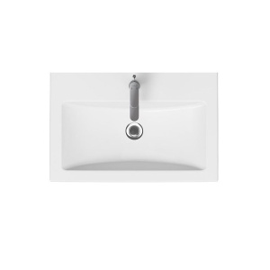 Тумба с раковиной 1Marka New Aris 70Н 2я. белый глянец