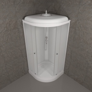 Душевая Кабина Вельвет 80*80 А полукруг низкий поддон 