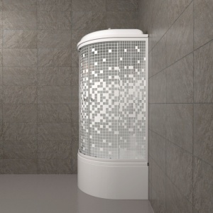 Душевая Кабина Тритон  Мозаика 90*90 Б ДН4 высокий  поддон  Душевая Кабина Тритон  Мозаика 90*90 Б ДН4 высокий  поддон