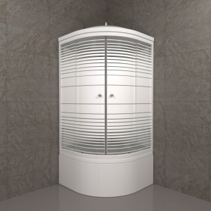 Душевая Кабина Тритон  Полосы 90*90 Б ДН4 высокий поддон  Душевая Кабина Тритон  Полосы 90*90 Б ДН4 высокий поддон