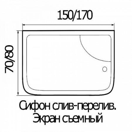 Душевая кабина River Wisla 150/80/55 МТ 150х80х223