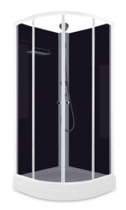 Душевая кабина Domani Spa Eco Delight Slim 99 без крыши, без электрики, низкий поддон 900x900x2040 (чер.стенки, тонир.стекла) DS01EcDS99LBT00  Душевая кабина Domani Spa Eco Delight Slim 99 без крыши, без электрики, низкий поддон 900x900x2040 (чер.стенки, тонир.стекла) DS01EcDS99LBT00