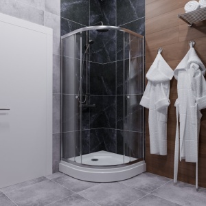 Душевое ограждение Triton Альфа-Хром 80*80*202 с поддоном Душевое ограждение Triton Альфа-Хром 80*80*202 с поддоном