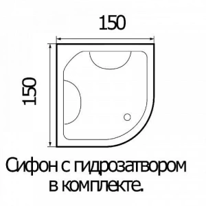 Душевая кабина River Temza 150/55 МТ 150х150х220 Душевая кабина River Temza 150/55 МТ 150х150х220