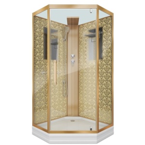 Душевая кабина Niagara Luxe NG-7717GBK 100х100х210 без крыши L/R Душевая кабина Niagara Luxe NG-7717GBK 100х100х210 без крыши L/R