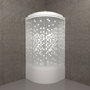 Душевая Кабина Тритон  Мозаика 90*90 Б ДН4 высокий  поддон  Душевая Кабина Тритон  Мозаика 90*90 Б ДН4 высокий  поддон