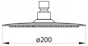 Верхний душ BelBagno Nova d 20