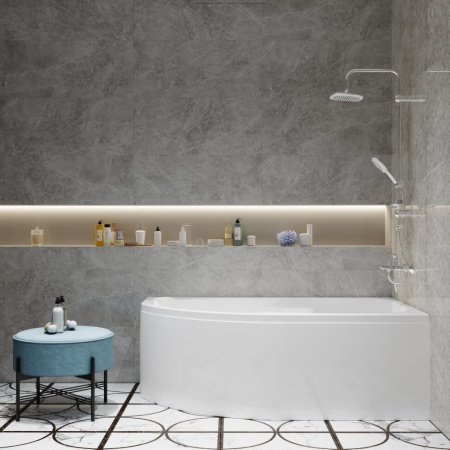 Акриловая ванна Triton София 170х95 R правая комплект с экраном