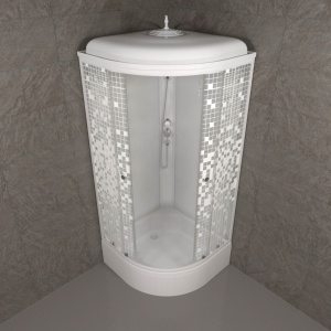 Душевая Кабина Тритон  Мозаика 90*90 В  ДН4 средний поддон  Душевая Кабина Тритон  Мозаика 90*90 В  ДН4 средний поддон